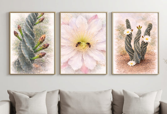 Spiral Bloom™ Botanical Art Set (3 Prints) – Digital Download
