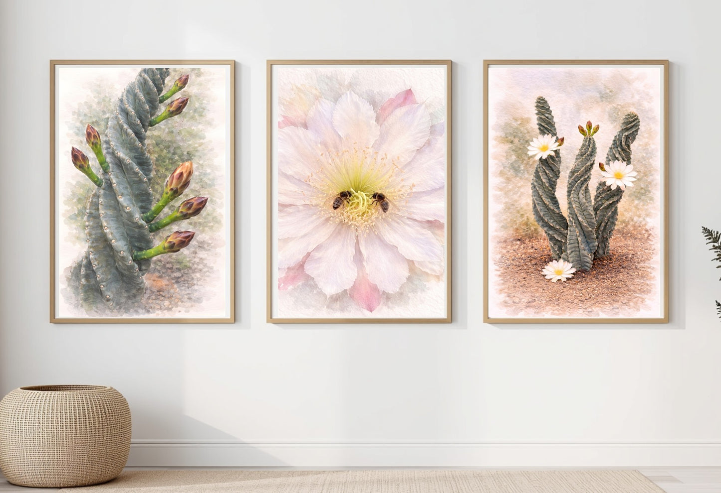 Spiral Bloom™ Botanical Art Set (3 Prints) – Digital Download